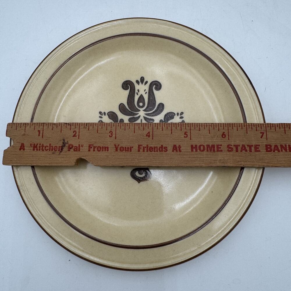 Set/2 Vintage Salad Plates in Village Pattern Dinnerware by Pfaltzgraff